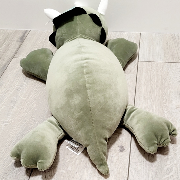 Green Dinosaur Weighted Plush Throw Pillow - Pillowfort - Picture 3 of 4